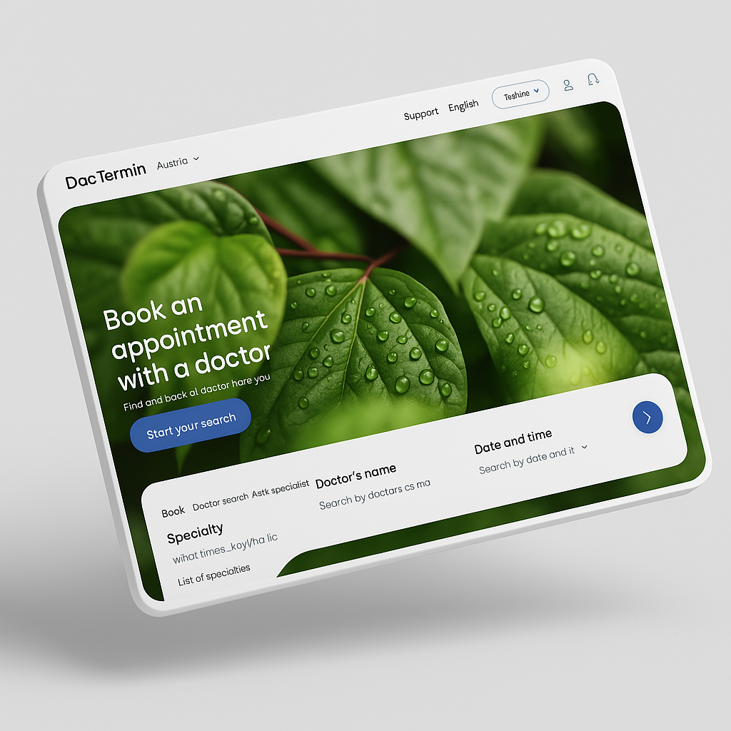 DocTermin: Online Medical Appointment Platform case study - Developed an online appointment system for doctors and dentists that increased n
