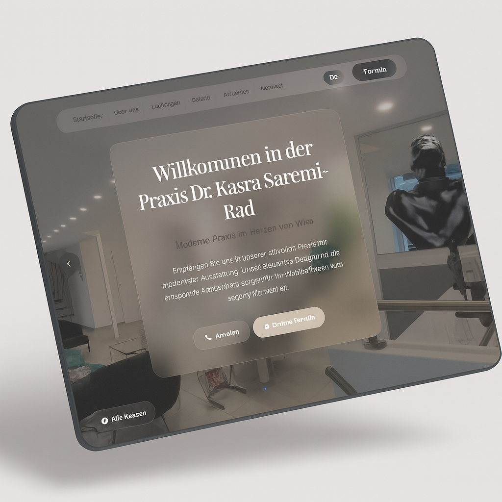 Zahnarzt Vienna: Boutique Dental Practice case study - Crafted a bilingual clinic website for Dr. Kasra Saremi-Rad that highlights Vien